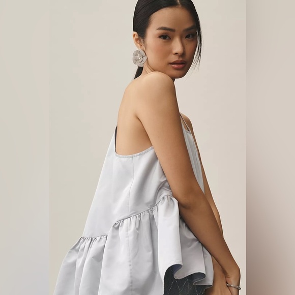 NWT! Anthropologie Let Me Be Shine Halter Babydoll Tank - Size Small 💎🟤 - Picture 5 of 9